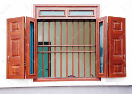 Cửa thép vân gỗ cửa sổ  4 cánh